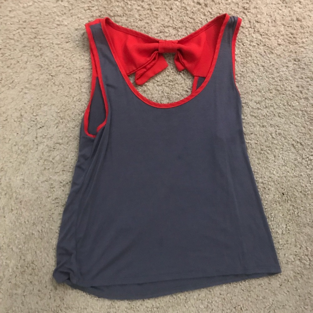 Rue 21 Open Back Tank Top with Bow